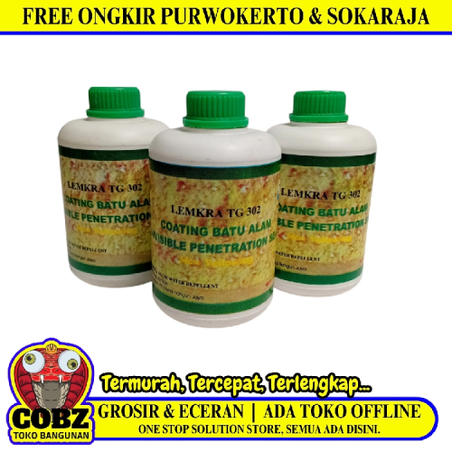 1 KG / LEMKRA TG 302 Cat Coating Pelapis Batu Alam Doff Galon