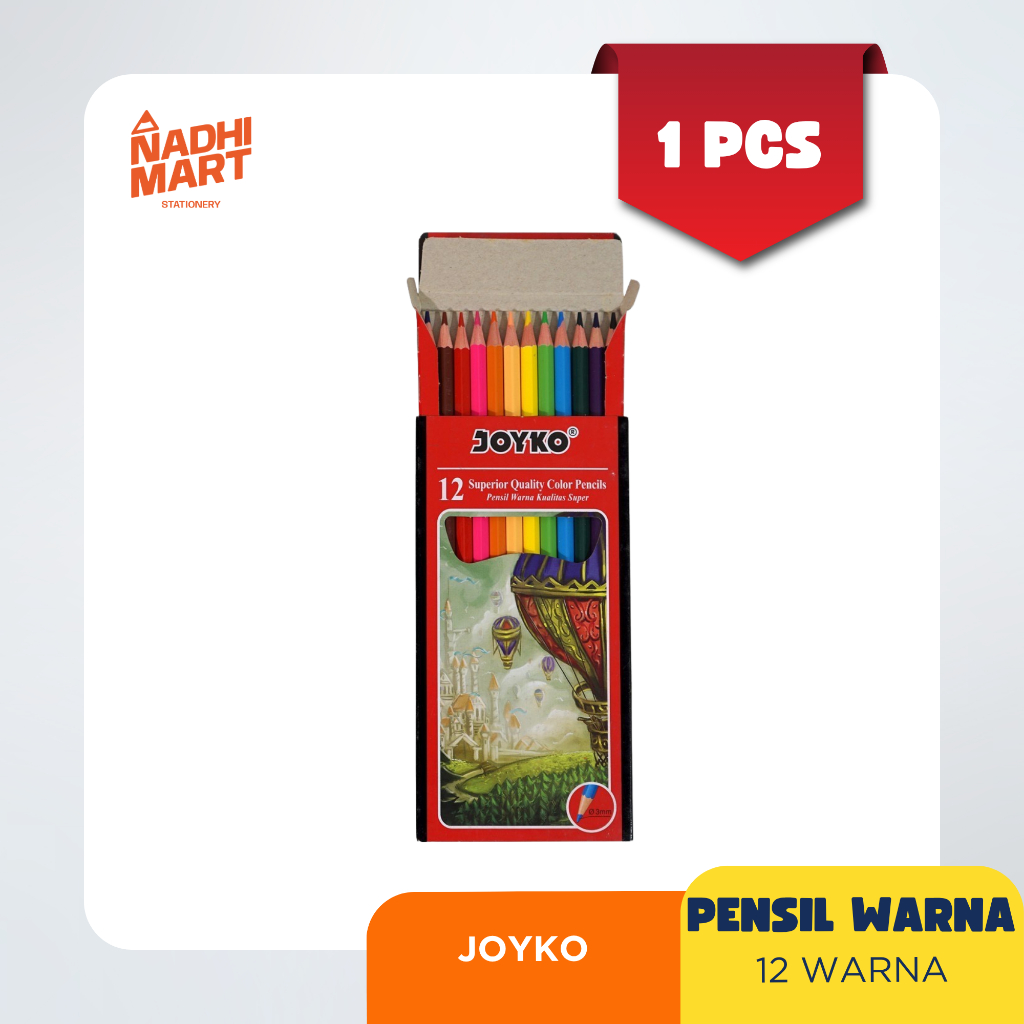 

JOYKO PENSIL WARNA 12W PANJANG