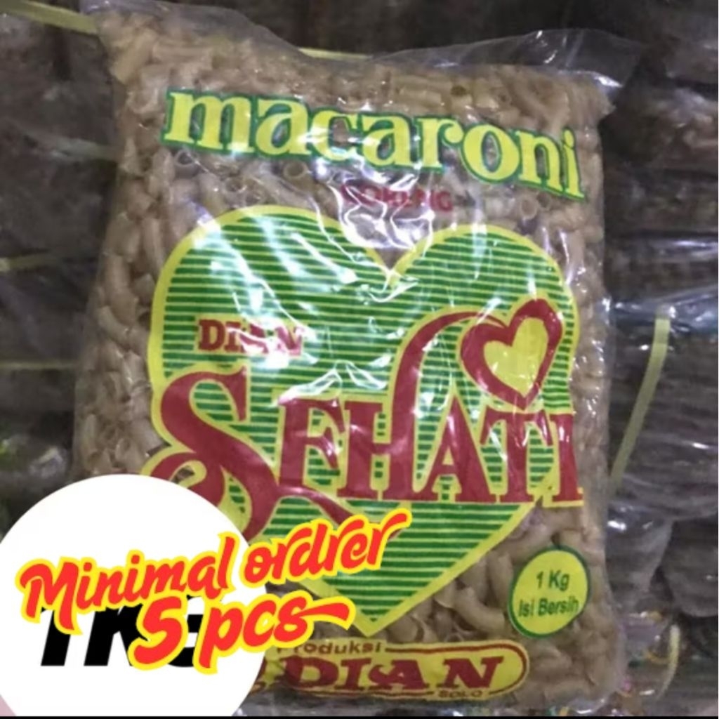

MAKRONI MEKAR MURAH / MAKRONI MURAH / MAKARONI MENTAH / MAKARONI MEKAR COKLAT SEHATI DIAN 1 KG (minimal 5 pcs)