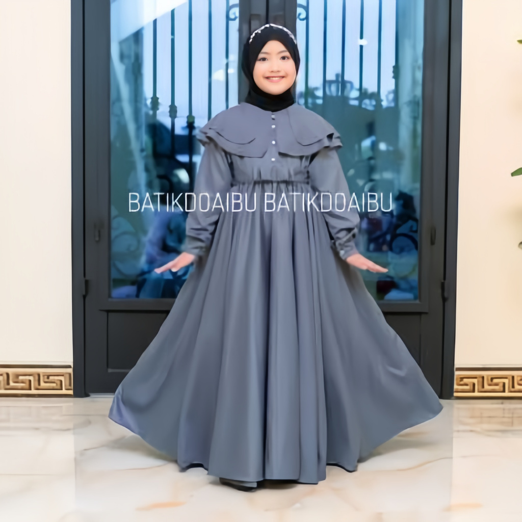 AMINNA PROMO HARGA LAUNCHING GAMIS ANAK BAHAN ADEM TOYOBO GAMIS LEBARAN ANAK JAHITAN RAPI Warna Bagu