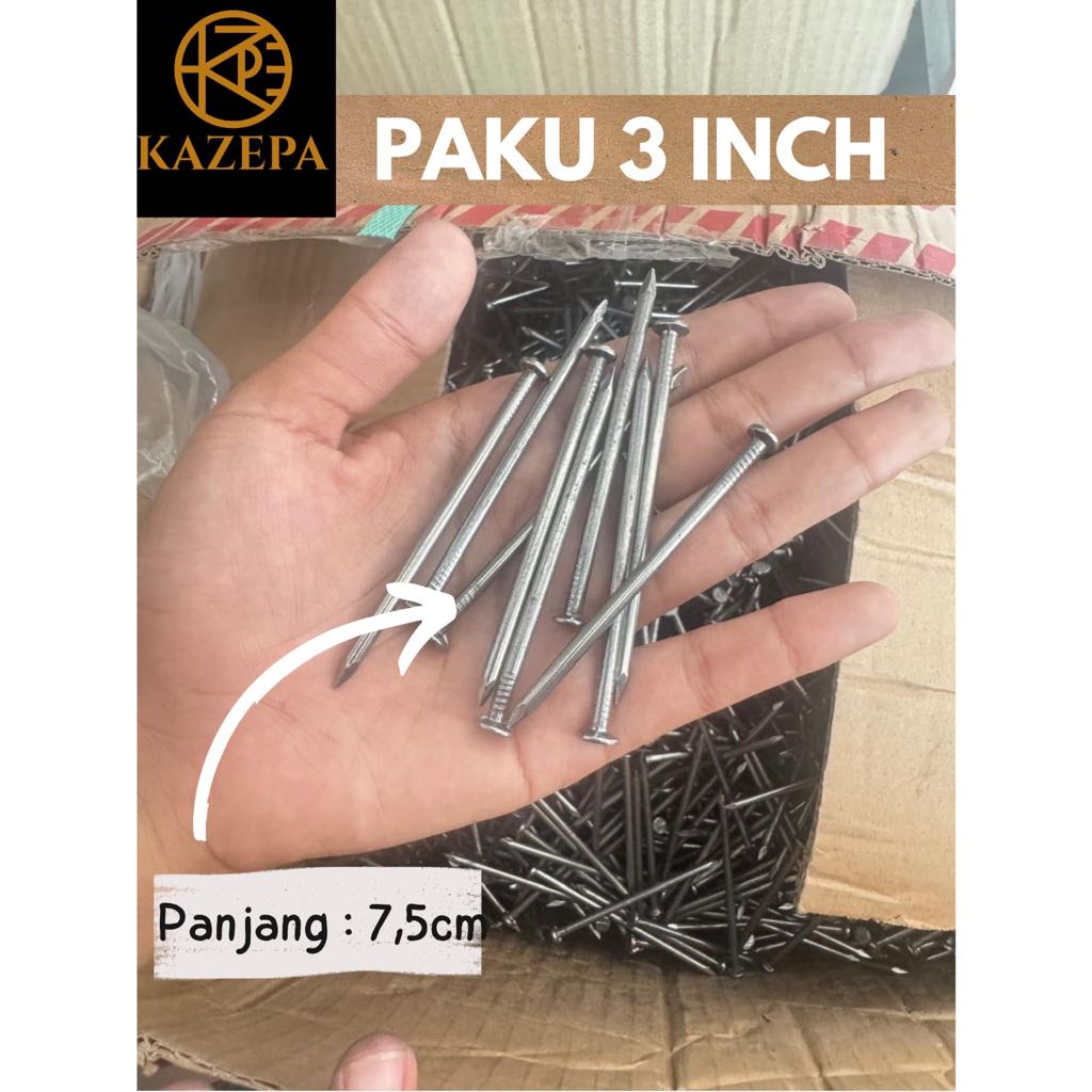 Paku Kayu/ 3 inch/ Paku Murah ukaran 3"