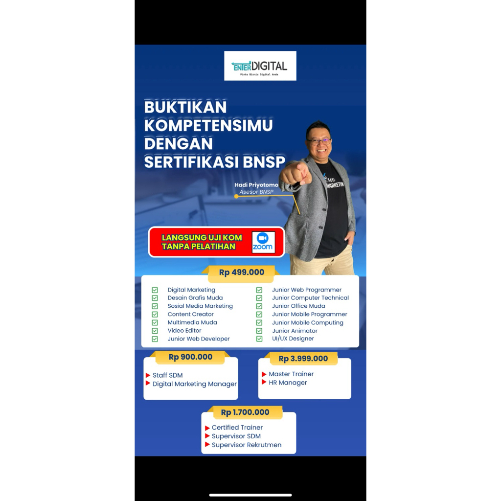 

Sertifikasi BNSP