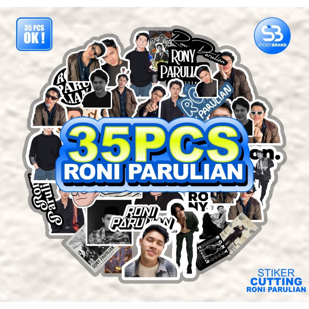 

35pcs stiker musisi singer Idol Rony Parulian keren sudah terpotong waterproof
