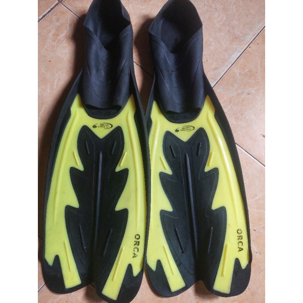 kaki katak/fin amscud type orca size 43-44