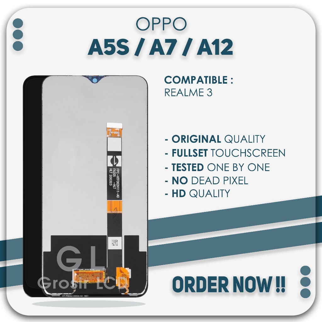Grosir LCD Oppo A5S / LCD Oppo A7 / LCD Oppo A12 / LCD Realme 3 - Fullset Touch Screen