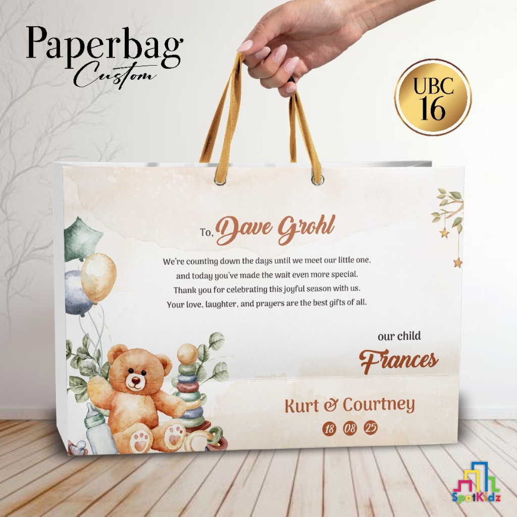 

PAPERBAG ULANG TAHUN - GOODIE BAG ULTAH BAHAN BRIEF CARD - TAS HAMPERS BIRTHDAY CUSTOM