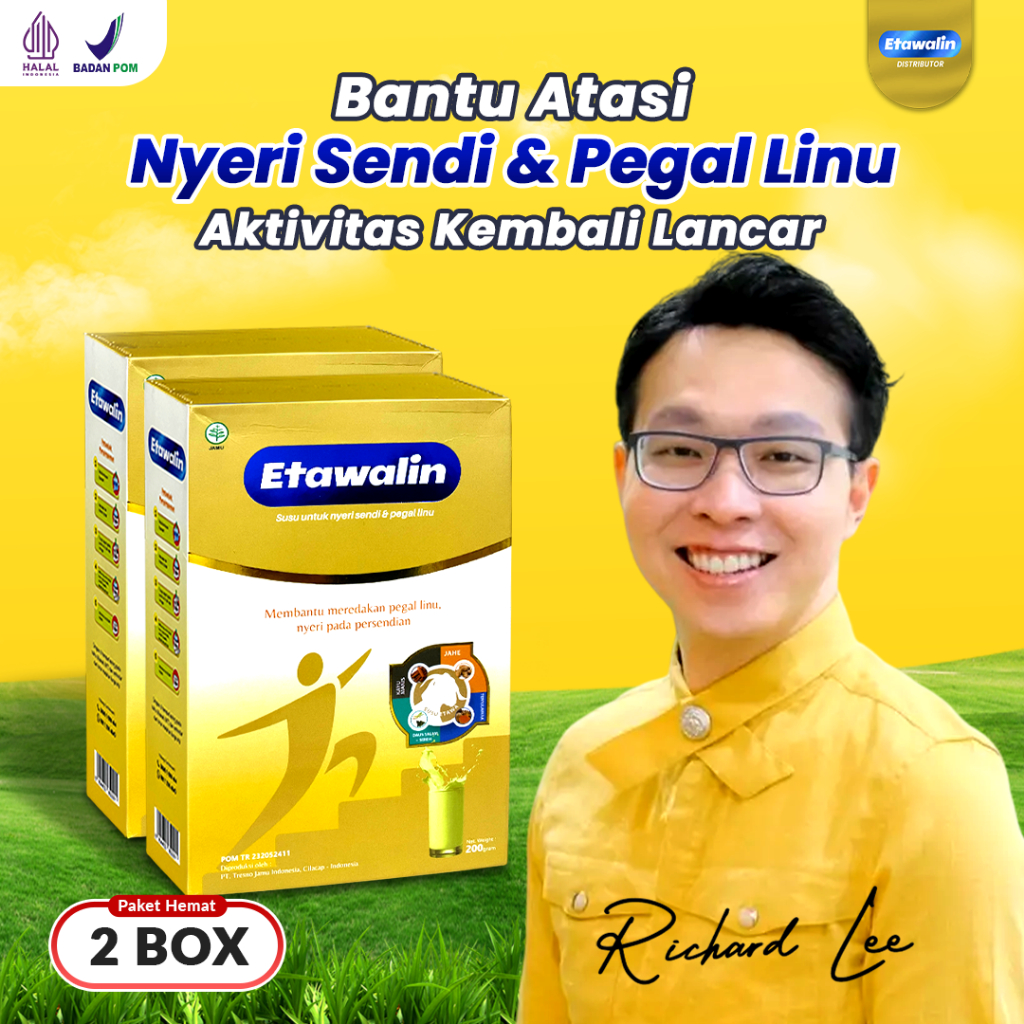 

2 BOX ETAWALIN Susu Kambing Etawa Original Obati Nyeri Sendi Asam Urat & Pegal Linu