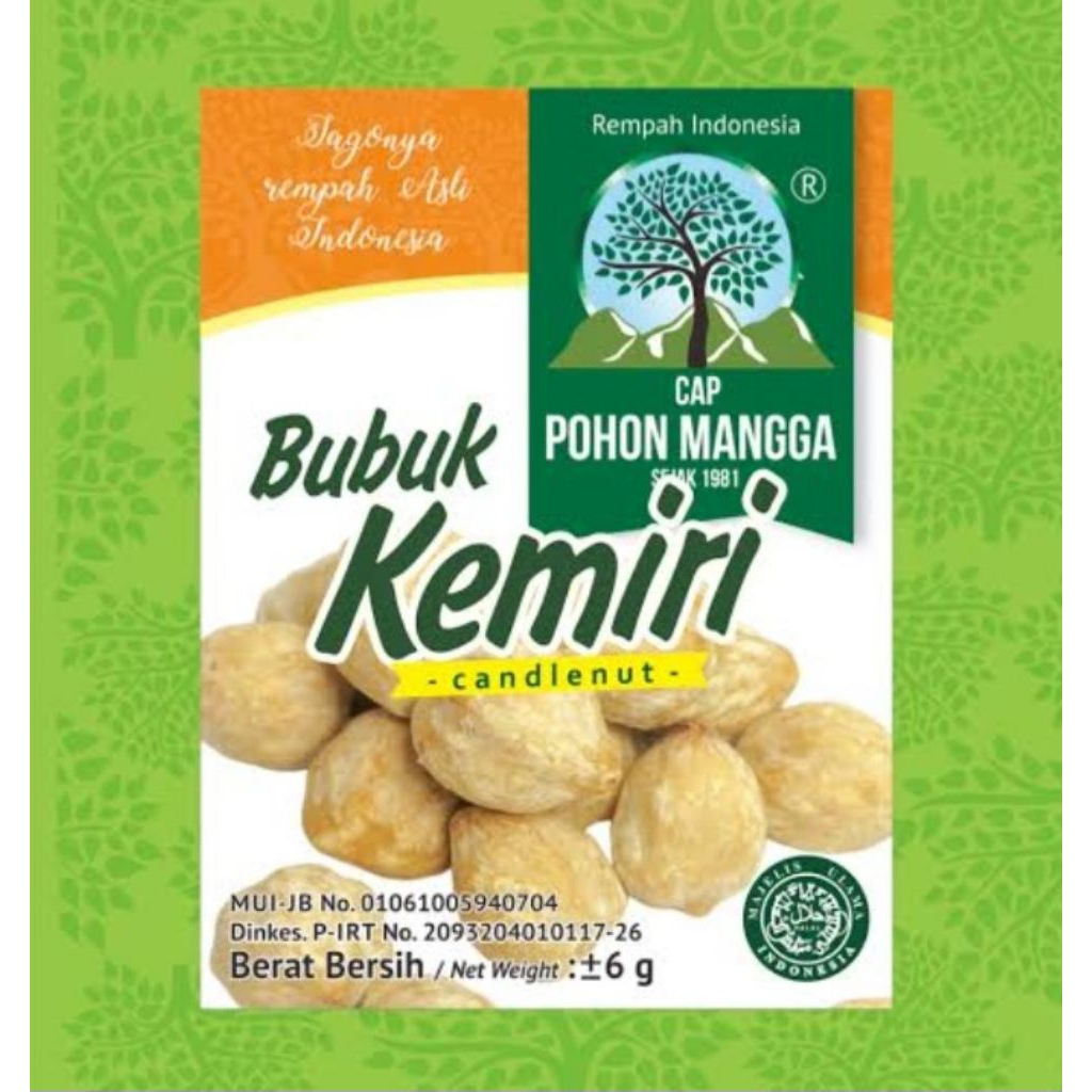

BUMBU MASAK BUBUK KEMiRi CAP POHON MANGGA sachet