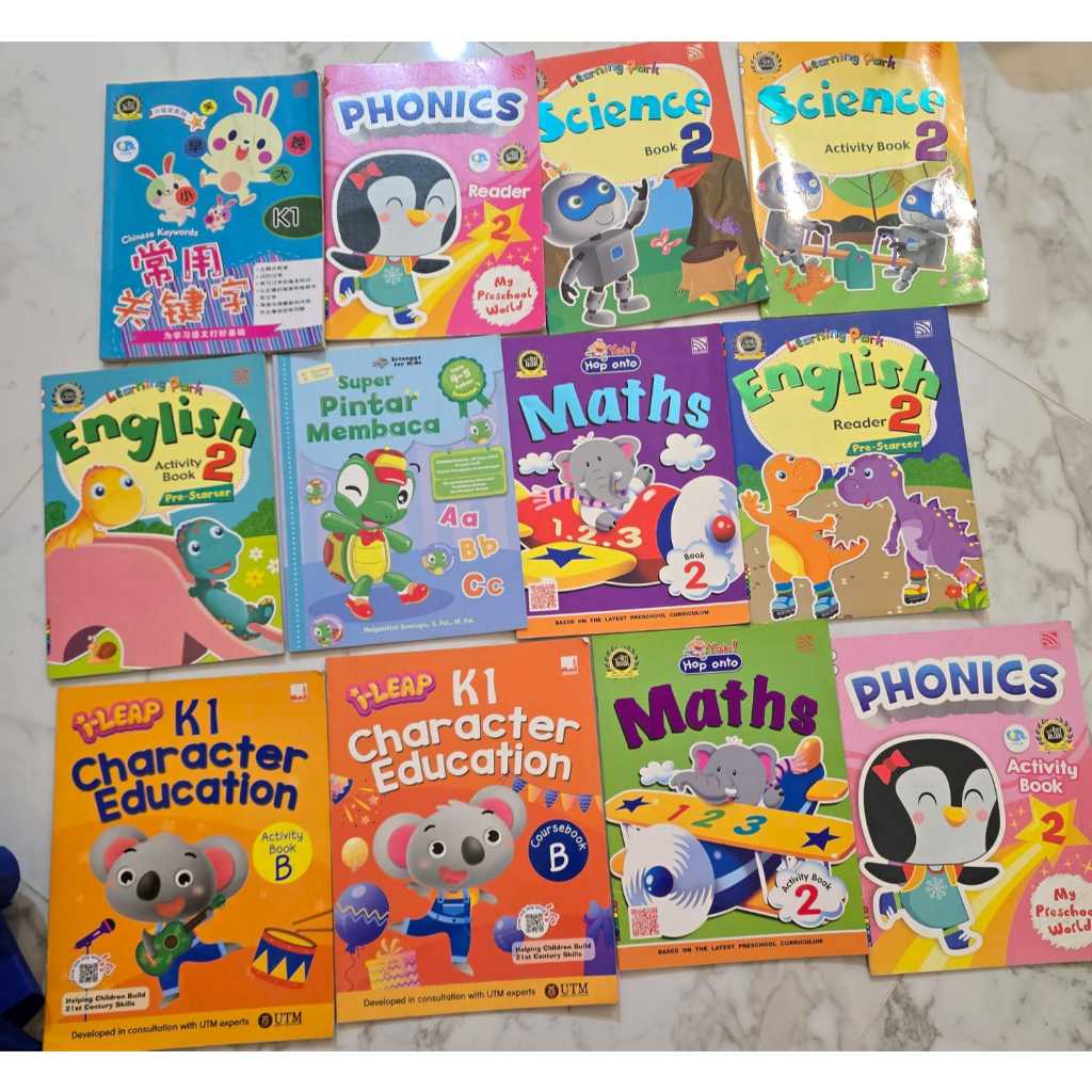 buku bekas anak TK bahasa inggris mandarin indonesia