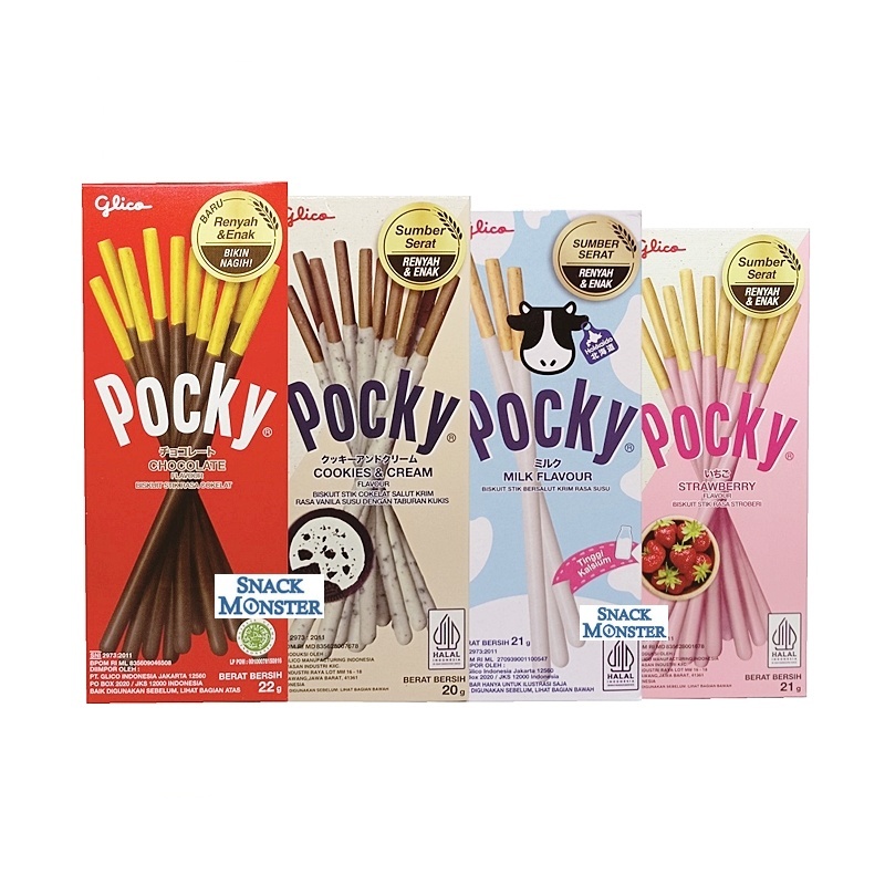 

Pocky Wafer Stick Half Size - Netto 22 gr