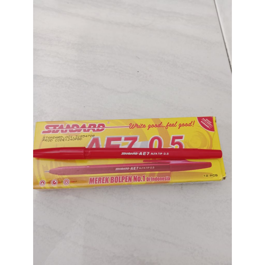 

Bolpoin Standart Merah tipe AE