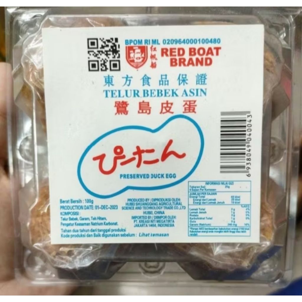 

telor bitan/bitan telor bebek/telur bebek bitan isi 4biji