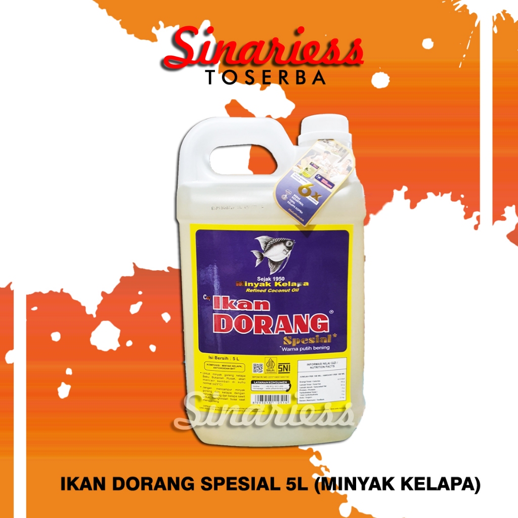 

Ikan Dorang Spesial - Minyak Goreng Kelapa 5L - Refined coconut oil