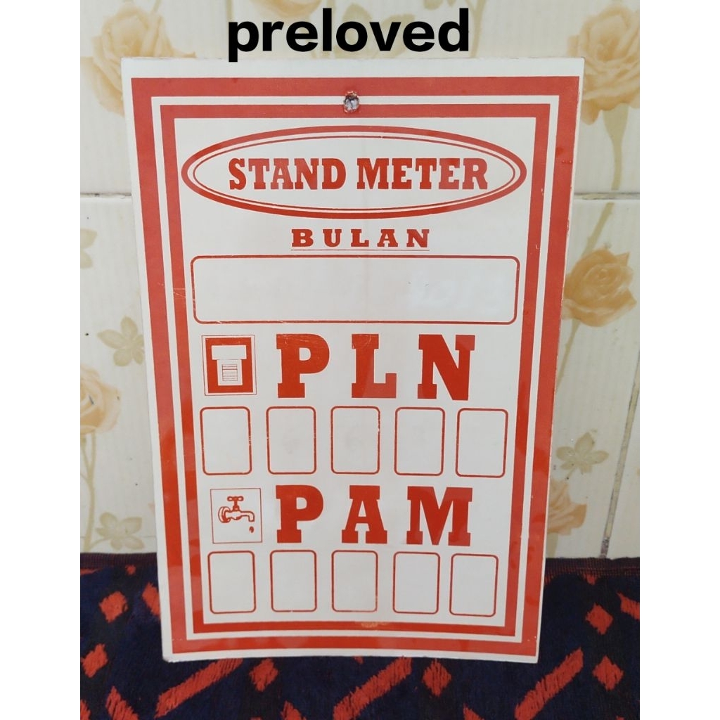 

preloved papan untuk catatan PDAM & PLN