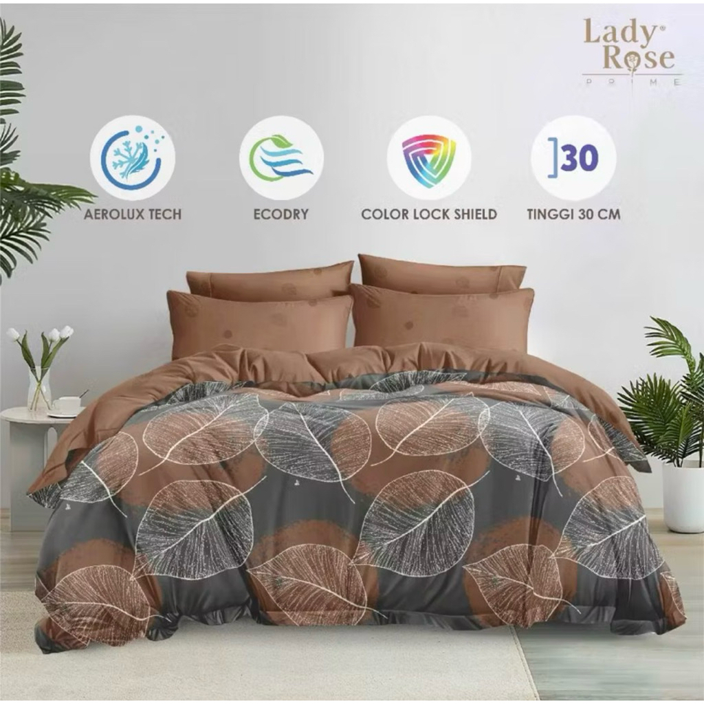 Bed Cover Lady Rose 180x200 motif elegan