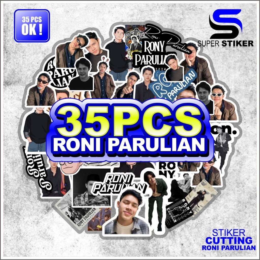 

Rony Parulian Idol Singer Musisi stiker pack isi 35pcs sudah terpotong