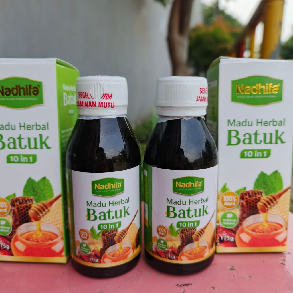 

Madu Batuk Herbal 10 IN 1 Nadhifa Fresh Premium/Madu Batuk & Flu Rekomendasi 100% Alami