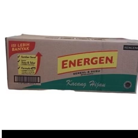 

Energen Kacang Hijau 1Karton isi 16 Renceng