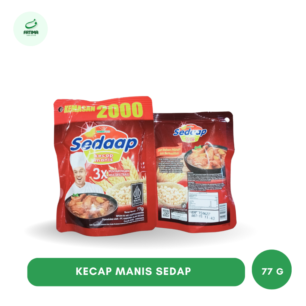 

Kecap Manis Sedaap Kemasan 77 g || kemasan 2000
