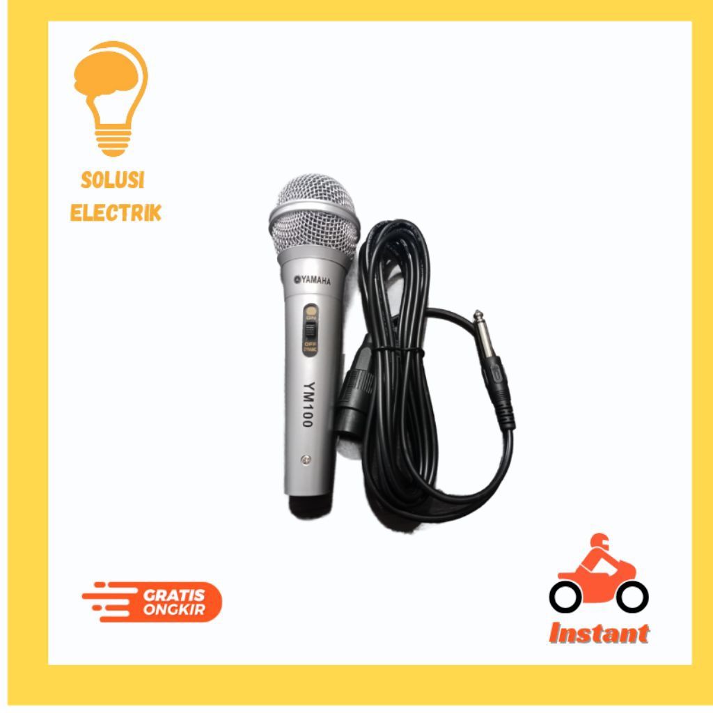 MIC YAMAHA YM 100 MICROFON KABEL YM 100 MICROPHONE