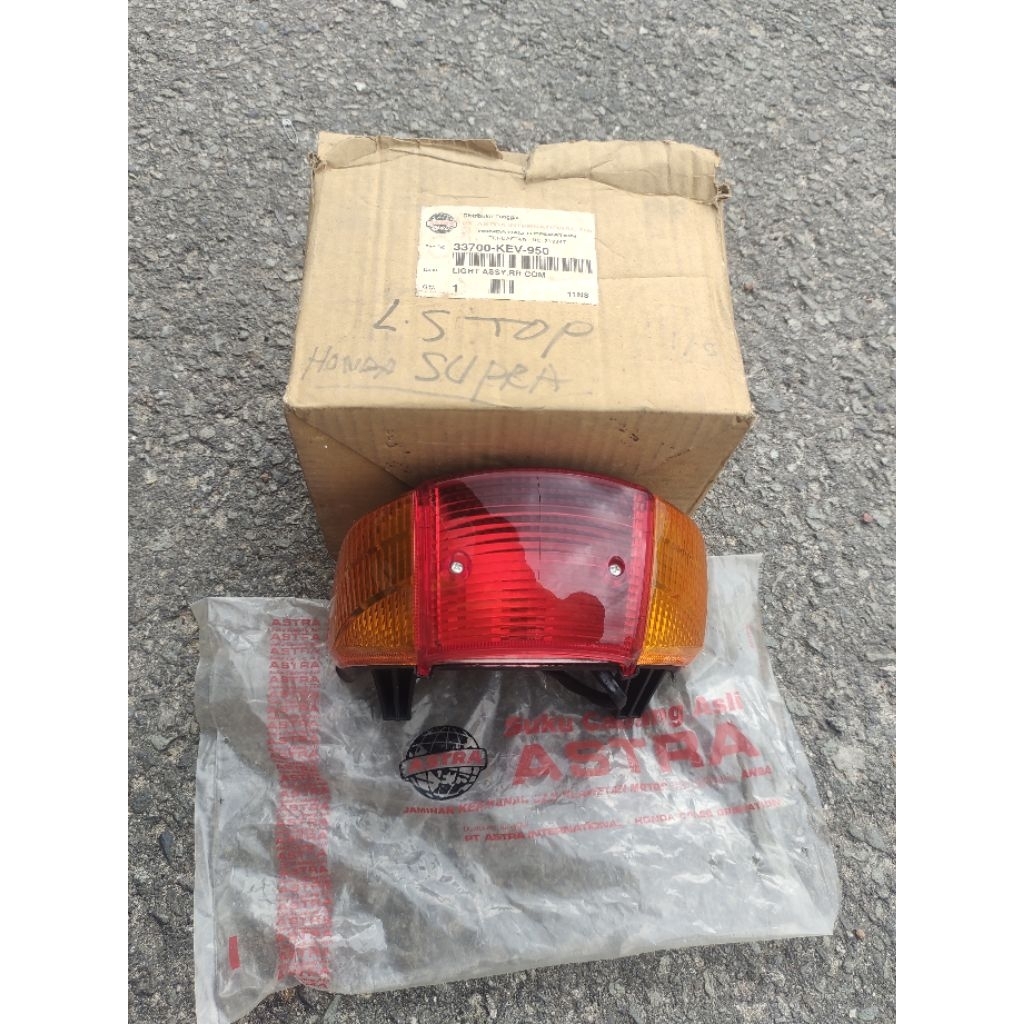 stoplamp Assy lampu belakang komplit Honda Supra lama original Astra 33700-kev-950