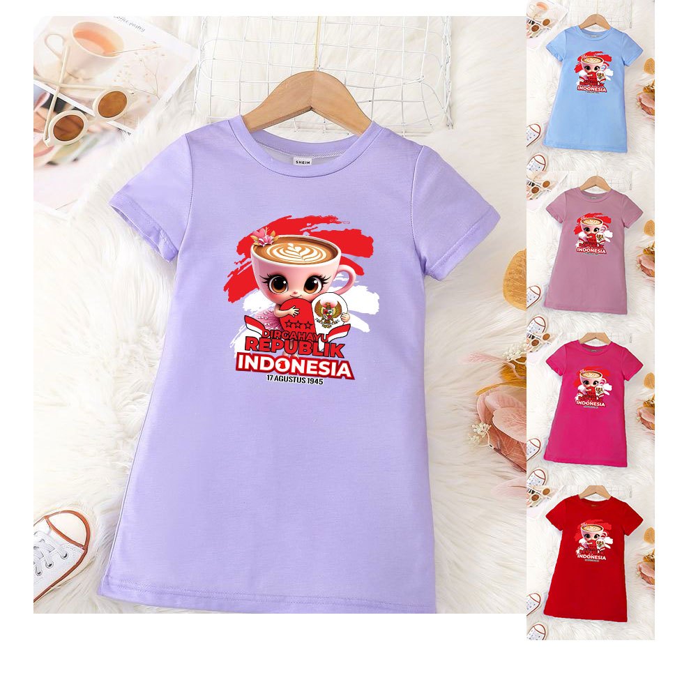 lilysia shop daster anak anomali ballerina cappucina merah putih indonesia merdeka 17 agustus
