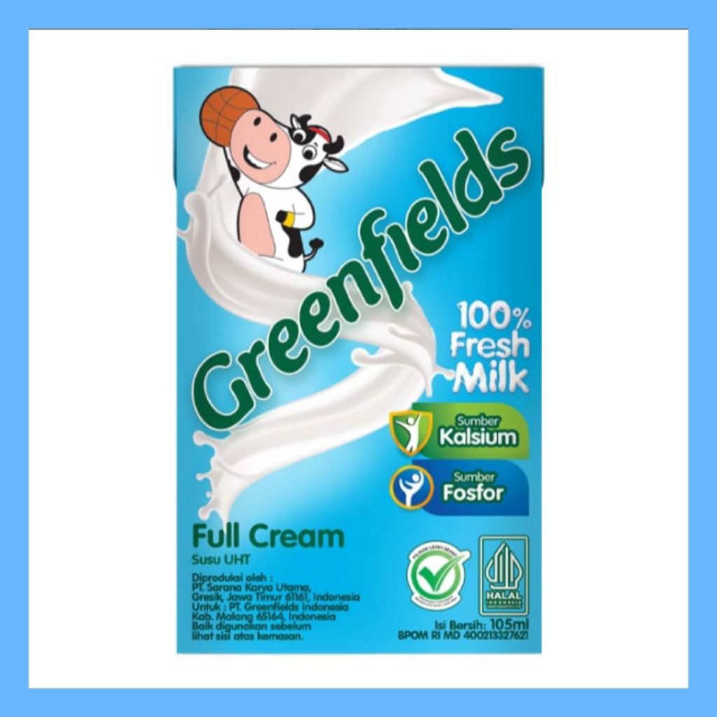 

Greenfields Susu UHT Full Cream Kotak 105 ml