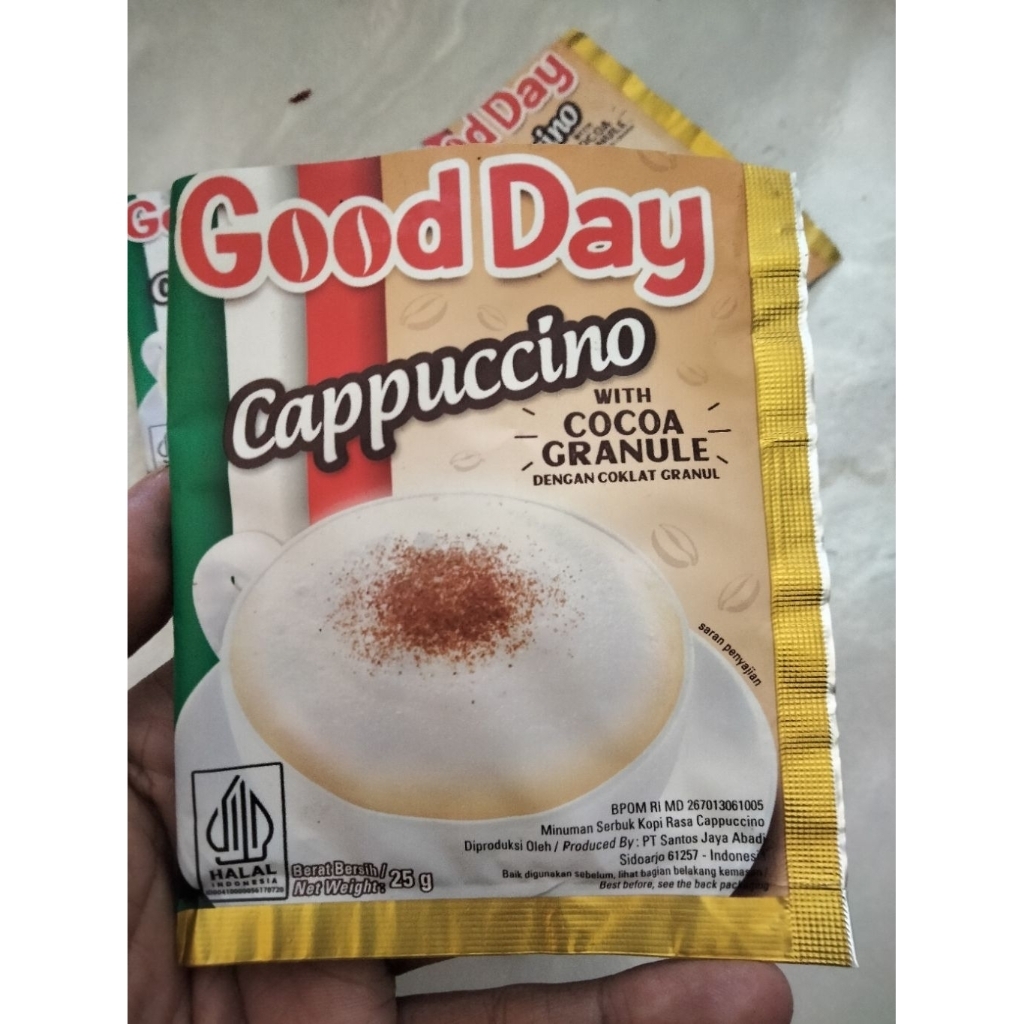 

Bungkus kopi bekas GoodDay Cappucino