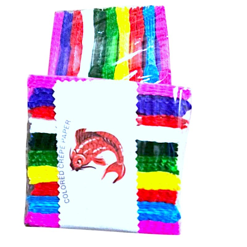 

kertas crepe warna warni krep potongan klobot