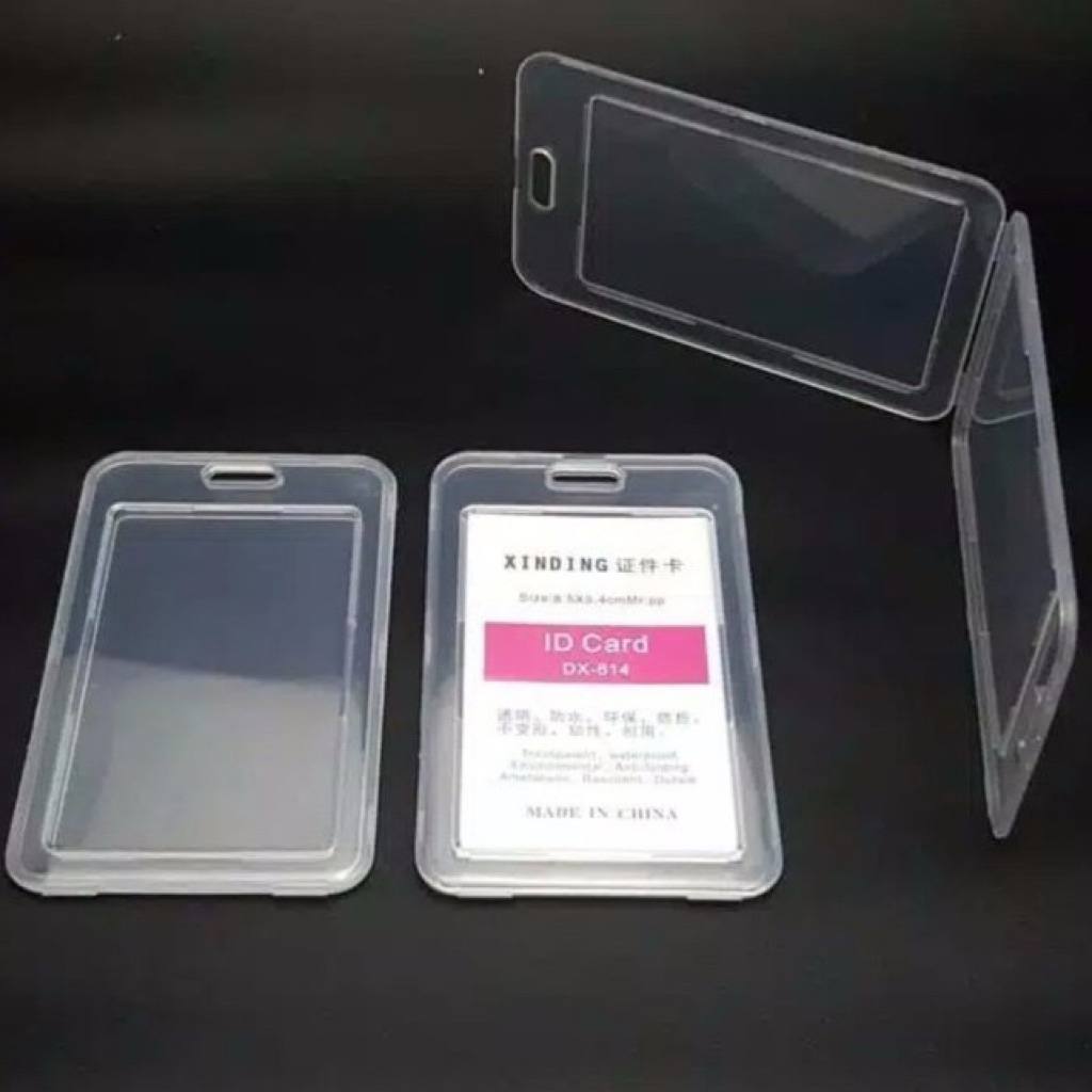 

Frame Id Card Tempat Id Card Kotak Id Card Bening Transparant 2 Sisi Berdiri atau Potrait