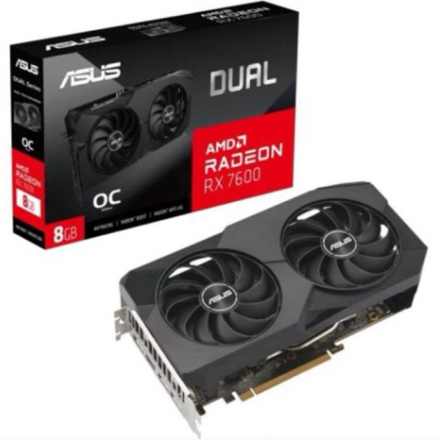 VGA ASUS RX 7600 OC 8GB DDR6 RX7600 DUAL FAN