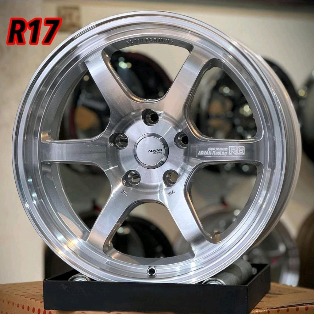 velg racing r17 ADVAN R6 FLOW FORMING velg ring 17 zenix rush camry