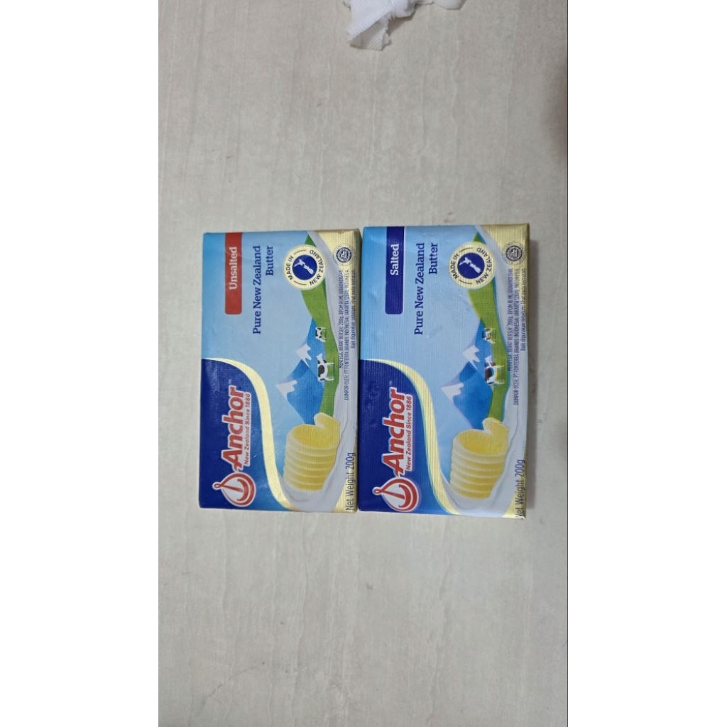 

anchor butter salted/unsalted 200gr khusus instant