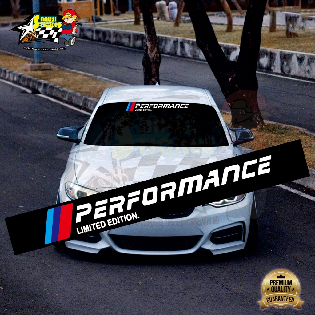 Stiker Mobil - Stiker Decal - Stiker Cutting - Stiker Kaca Mobil - Stiker Desain Performance V2 - St