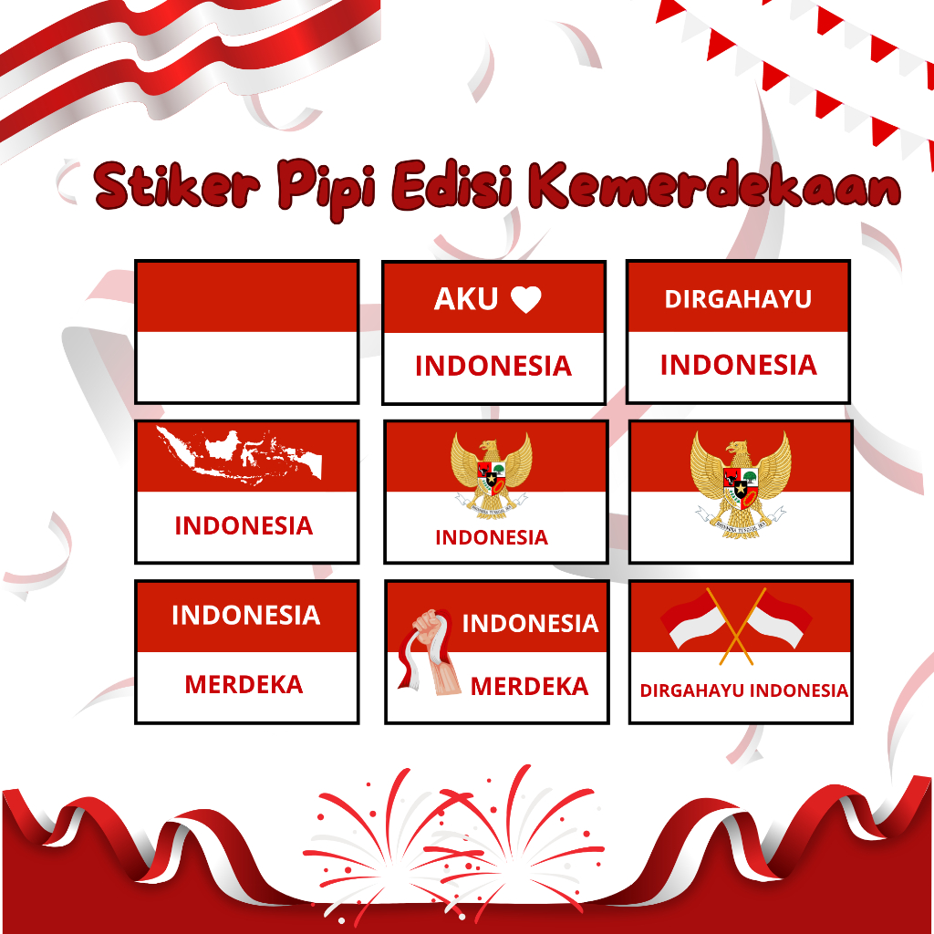 

Stiker Pipi Kemerdekaan/Agustusan