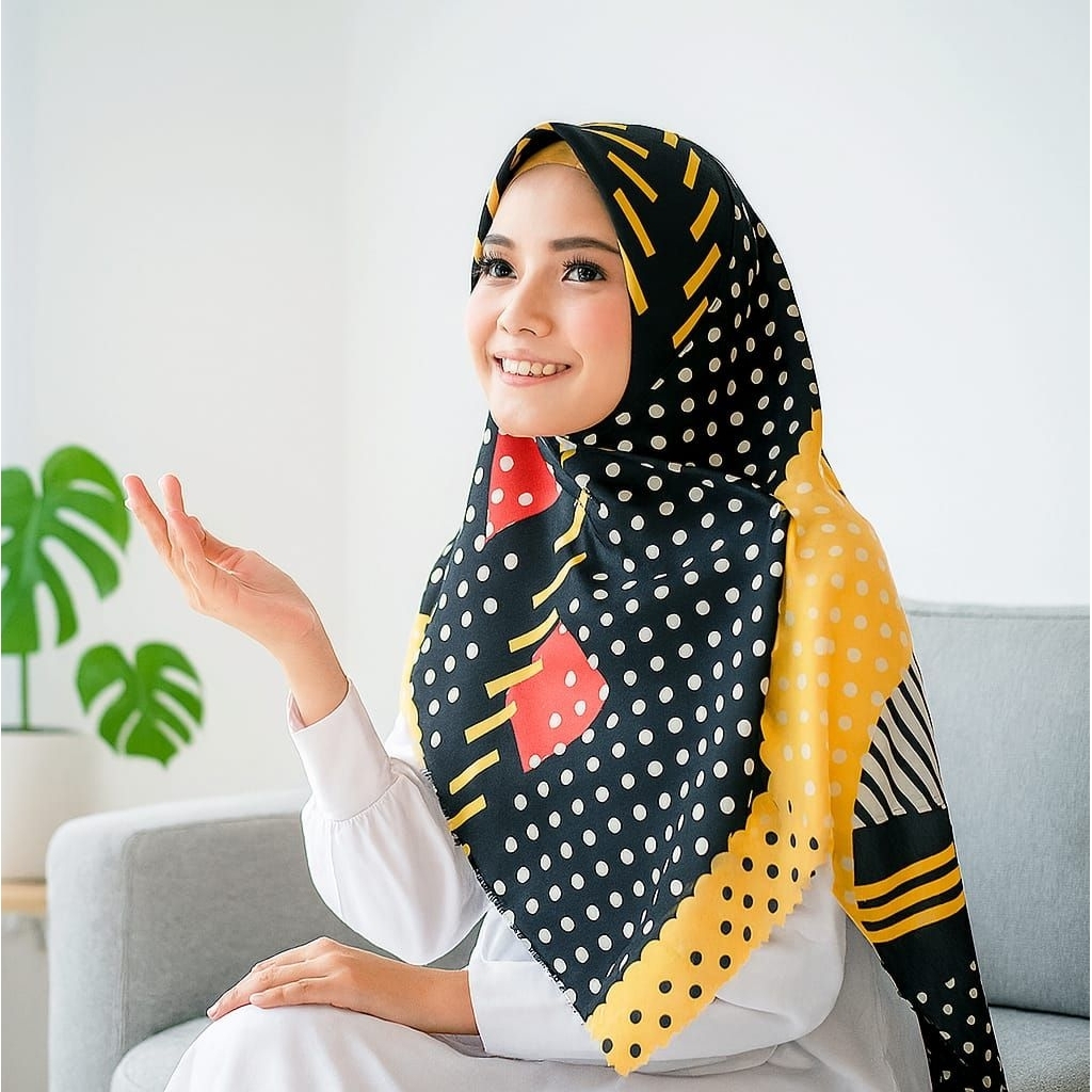 PROMO/ ALWIS /JILBAB VOAL PREMIUM / GROSIR HIJAB / HIJAB SEGI EMPAT / VOAL MOTIF PREMIUM / DEENAY KW