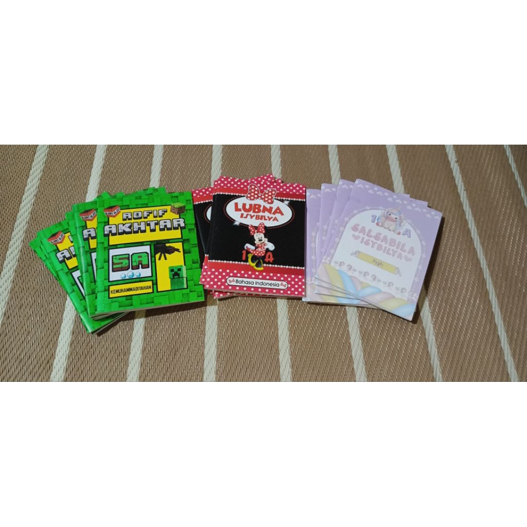 

Buku Tulis Costum / Request desain