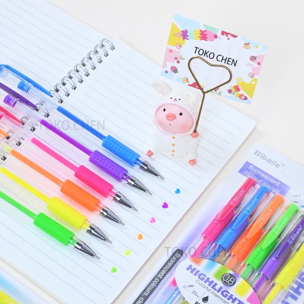 

Bibaile 6 PCS STABILO PASTEL / STABILO 1 SISI / HIGHLIGHTER