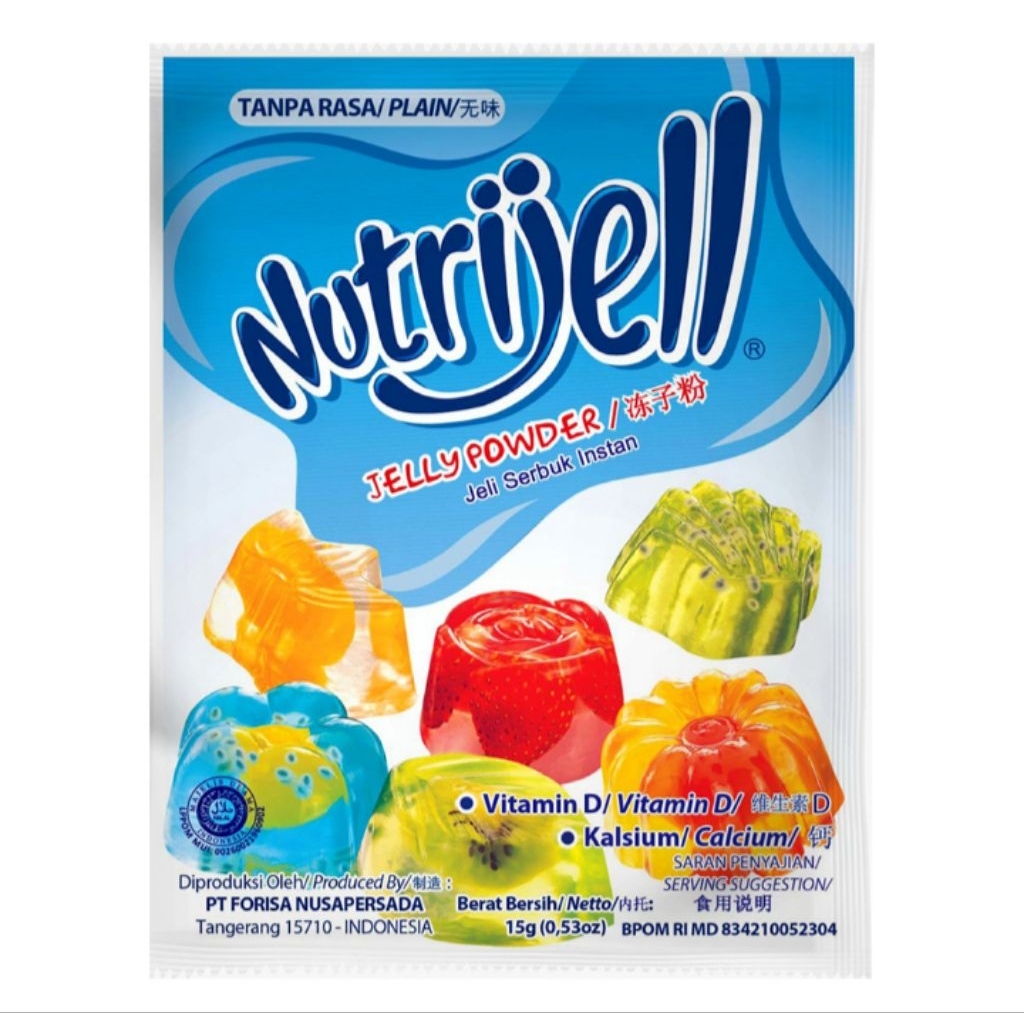 

Nutrijell Jeli Serbuk Instan Plain 15g