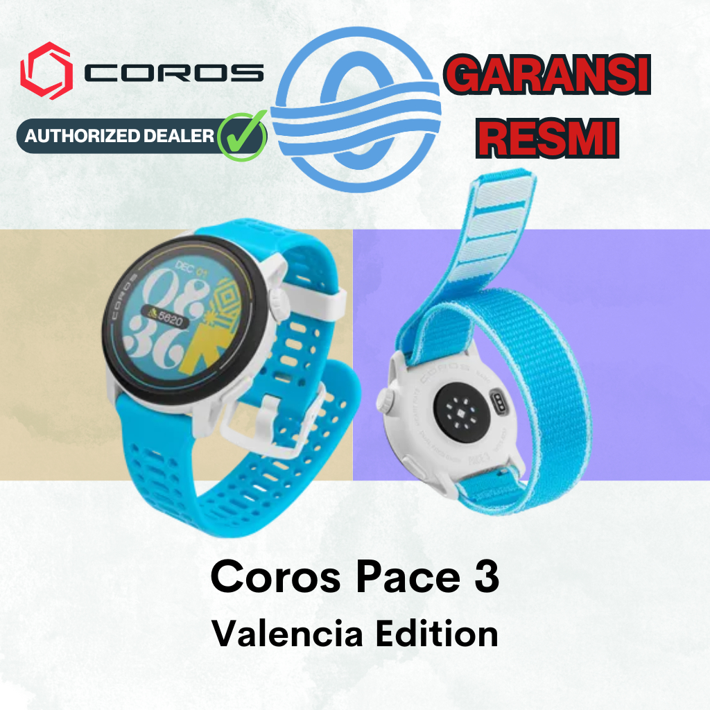 Coros Pace 3 GPS Sport Watch Silicone-Valencia Edition