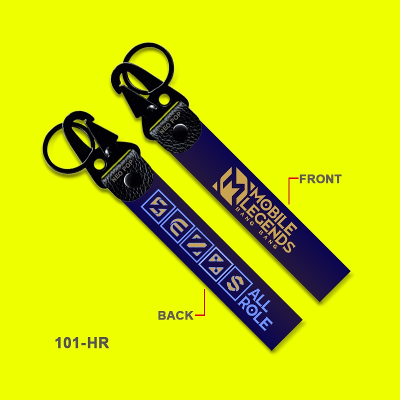 GANTUNGAN KUNCI PREMIUM LOGO ALL ROLE GAME MOBA MOBILE LEGENDS BANG-BANG KEY CHAIN  TAG STRAP HOLDER