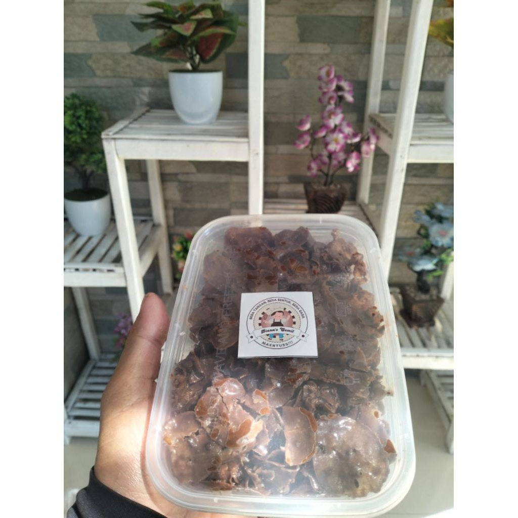 

Kripik Pisang Coklat Lumer Kemasan 150gr
