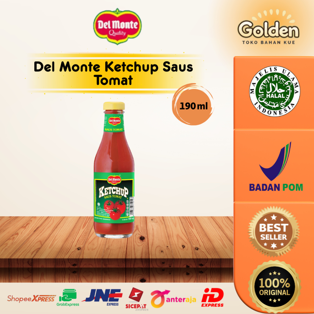 

Del Monte Ketchup Saus Tomat 190ml