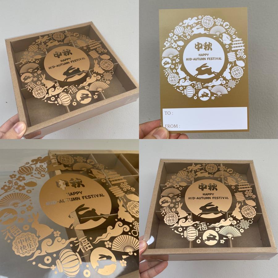 

Dus Moon Cake Persegi Warna Coklat Kotak Mika Kemasan125-150 Gram