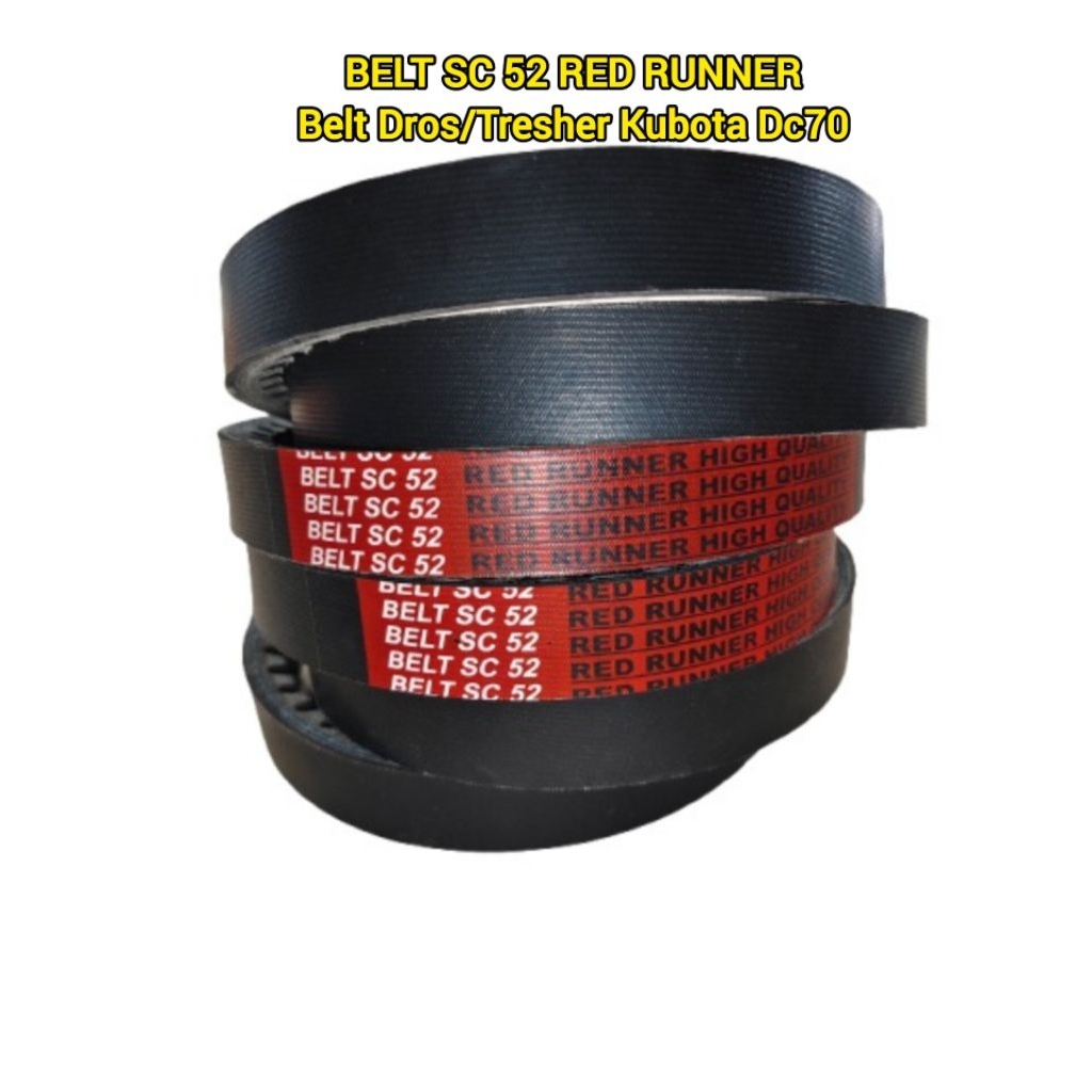 V-Belt SC 52 RED RUNNER | Belt Dross/Perontok/Threser kubota dc70 combine harvester |