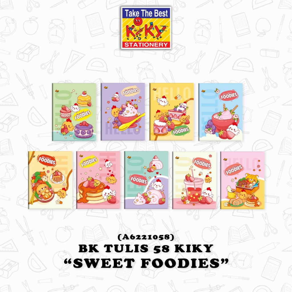 

KIKY Buku Tulis 58 Lembar - 10 Buku / Motif Random