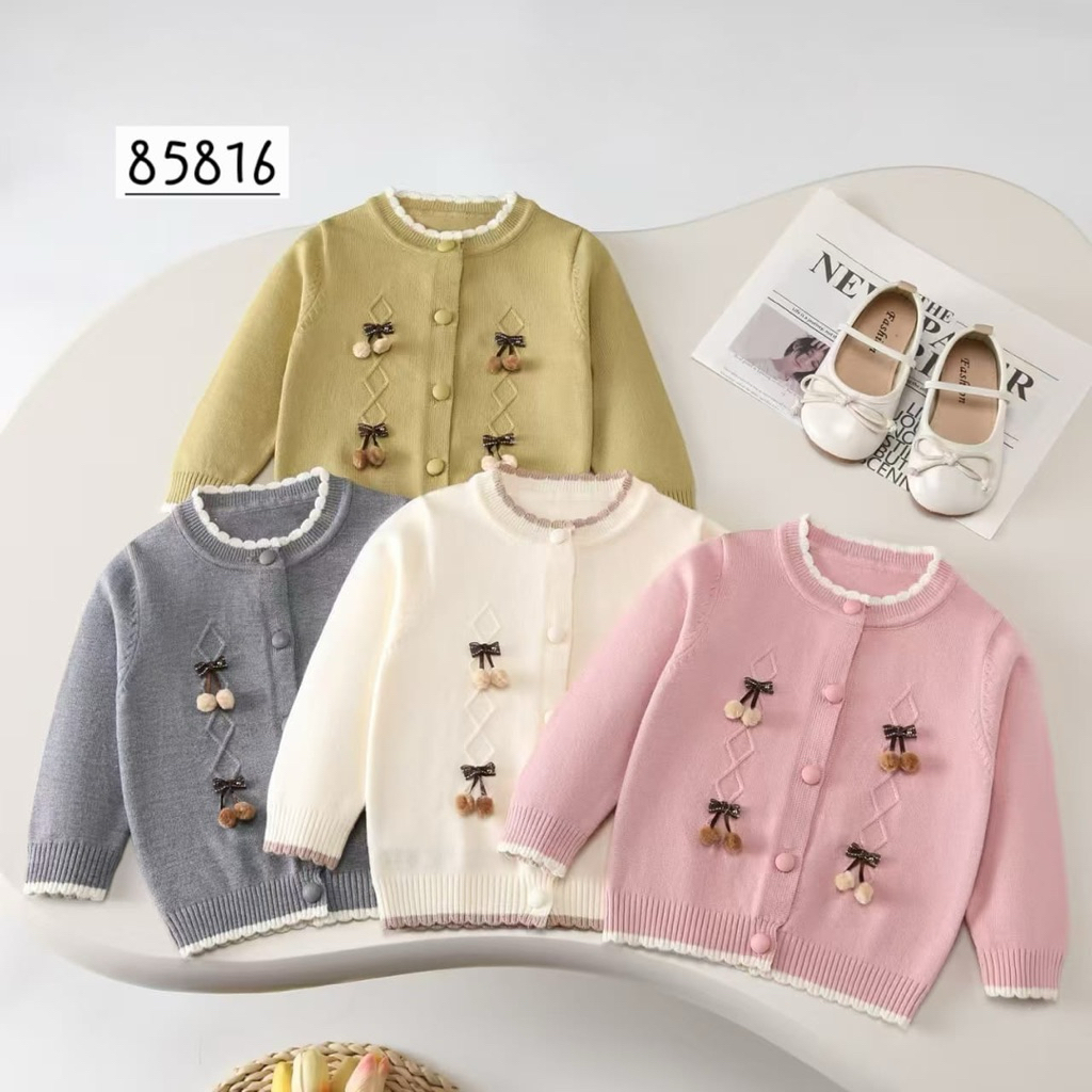 atasan anak perempuan |cardigan anak perempuan  | rajut anak | rajut anak cute | baju rajut anak per