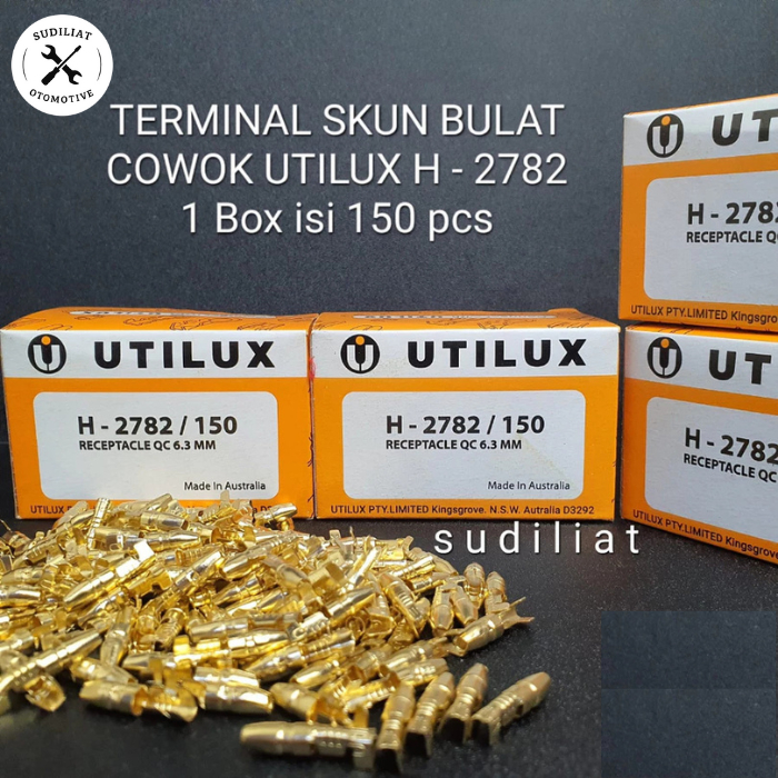 TERMINAL SKUN UTILUX COWOK BULAT / MALE H-2782 ISI 150 PCS