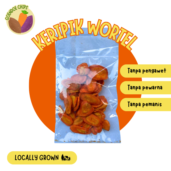 

Keripik Wortel 100 Gr Goendoe Chips - Cemilan Khas Batu Malang