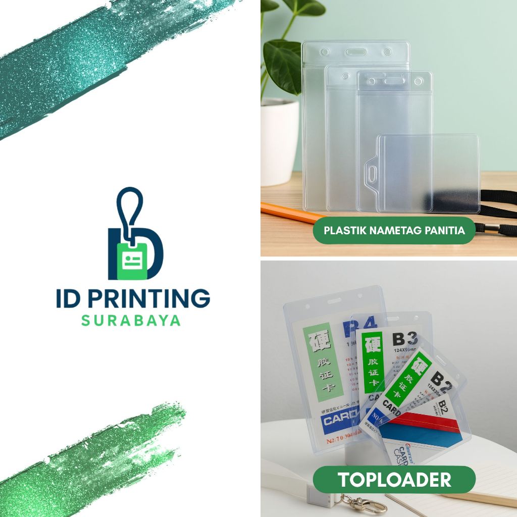 

TOPLOADER / NAME TAG BENING / ID CARD B1 B2 B3 B4 / PLASTIK PANITIA BENING
